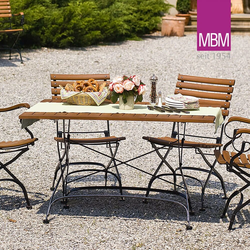 Garten Klapptisch Aus Schmiedeeisen & Resysta - 125x85cm - MBM - Tisch Brazil 3 Garten Klapptisch Aus Schmiedeeisen & Resysta - 125x85cm - MBM - Tisch Brazil