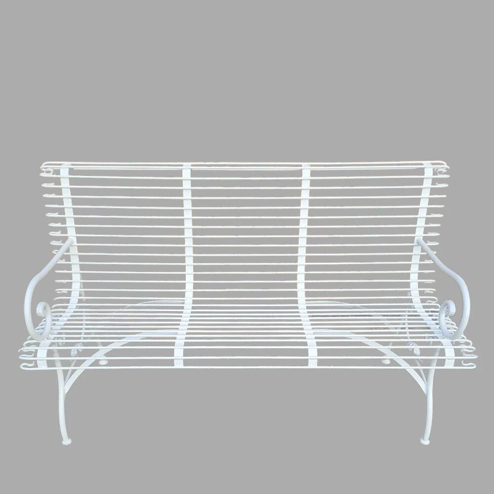 Garten Sitzbank 3-Sitzer Aus Schmiedeeisen - Lorine 3 Garten Sitzbank 3-Sitzer Aus Schmiedeeisen - Lorine