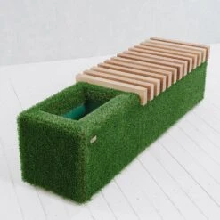 Gartenbank Mit Kasten - Holz, GFK & Kunstrasen - Grün - Feodor 11 Gartenbank Mit Kasten - Holz, GFK & Kunstrasen - Grün - Feodor -Gartentis Verkaufe gartenbank mit kasten holz gfk kunstrasen gruen feodor4