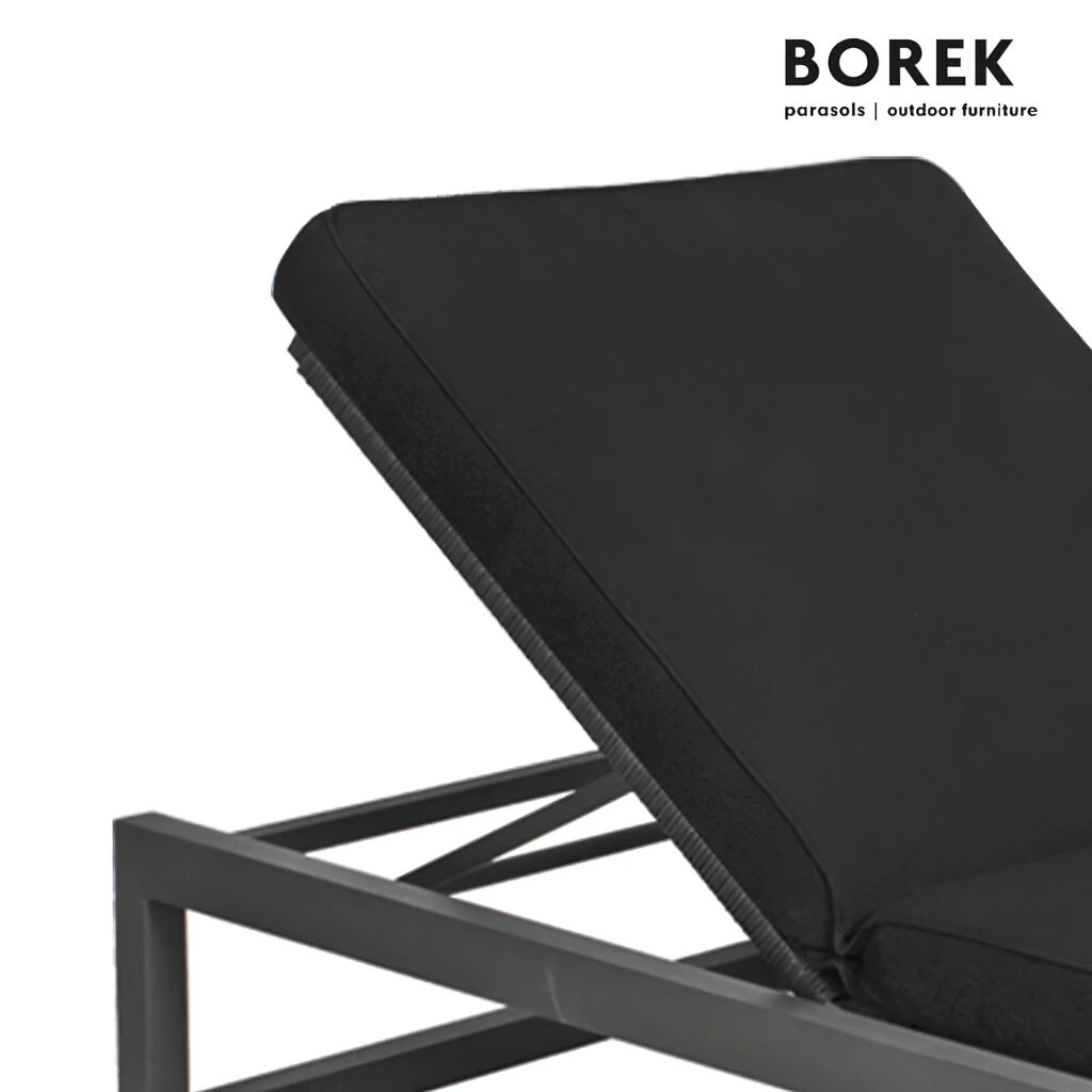 Gartenliege Von Borek - Aluminium - Dunkel Grau - Calcara Liege 4 Gartenliege Von Borek - Aluminium - Dunkel Grau - Calcara Liege – Bild 2