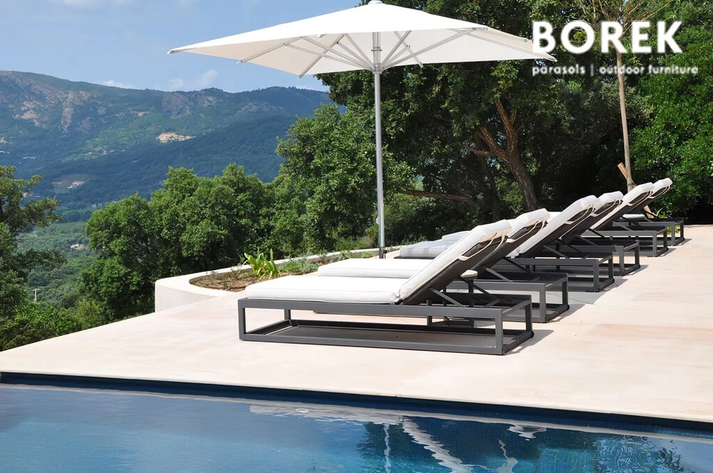 Gartenliege Von Borek - Aluminium - Dunkel Grau - Calcara Liege 6 Gartenliege Von Borek - Aluminium - Dunkel Grau - Calcara Liege – Bild 4