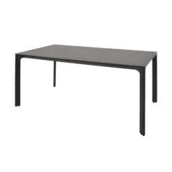 Gartentisch Mit Keramik-Platte - Schwarz/Anthrazit - Esstisch Venu