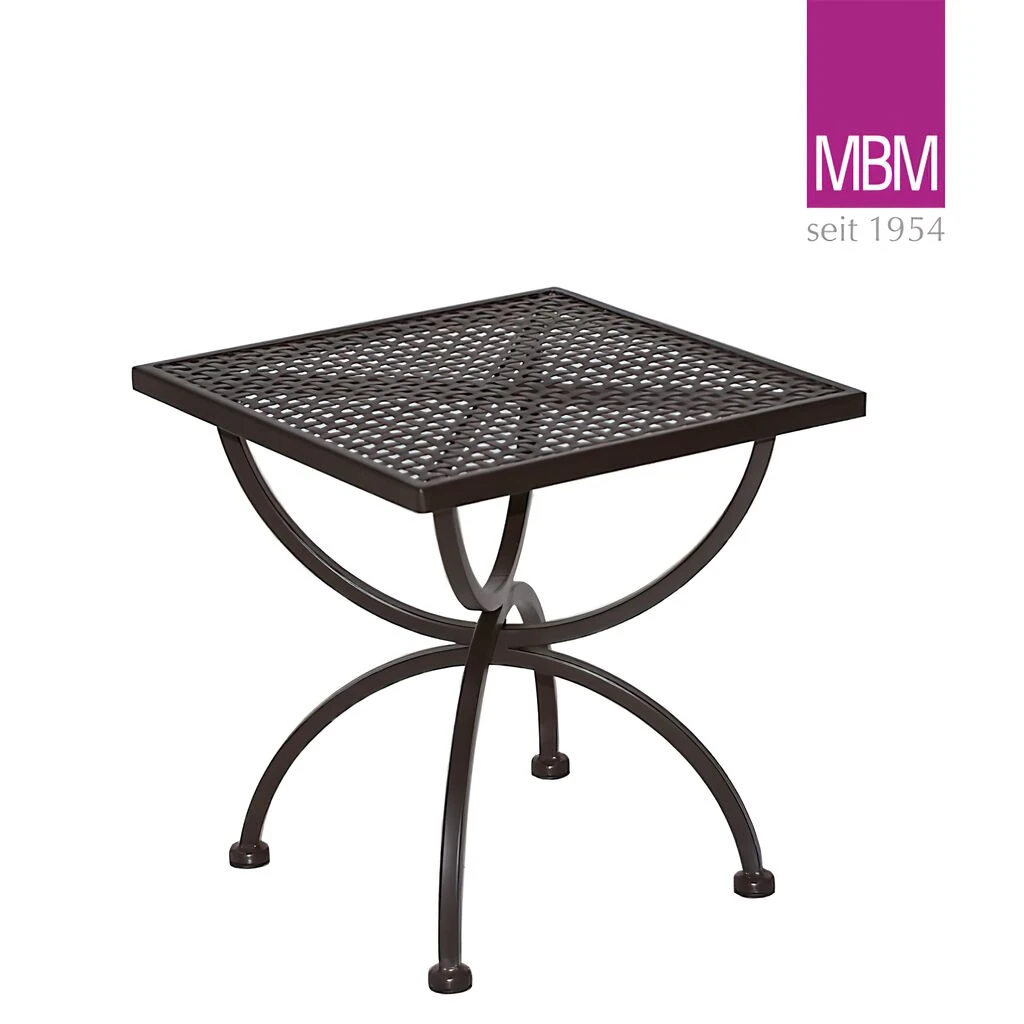 Gartentisch Quadratisch - MBM - Metall/Eisen - 50x50x50cm - Beistelltisch Romeo 3 Gartentisch Quadratisch - MBM - Metall/Eisen - 50x50x50cm - Beistelltisch Romeo