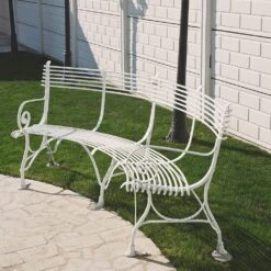 Gebogene Eisen Gartenbank Im Antiken Design - Gauvain