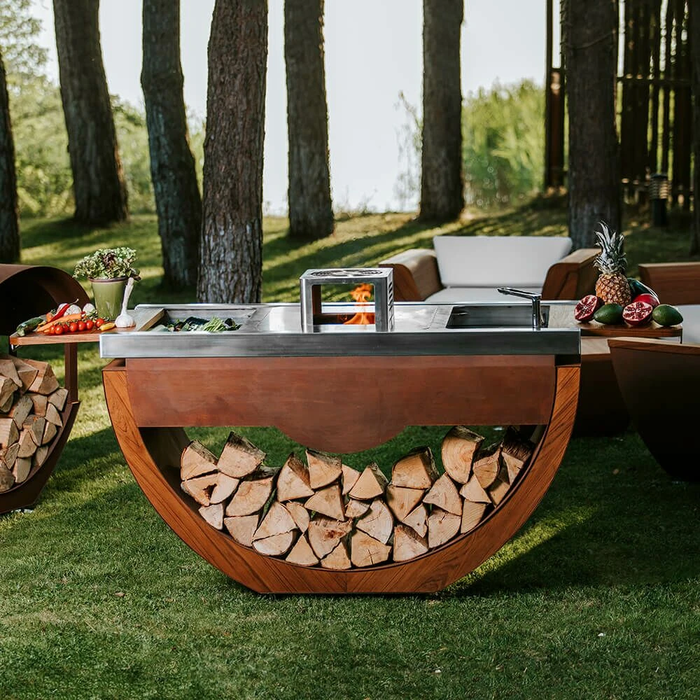 Gemütliche Sitzecke Für Den Garten Mit Möbeln Aus Holz Und Stahl - Narie Sitzgruppe 8 Gemütliche Sitzecke Für Den Garten Mit Möbeln Aus Holz Und Stahl - Narie Sitzgruppe – Bild 6