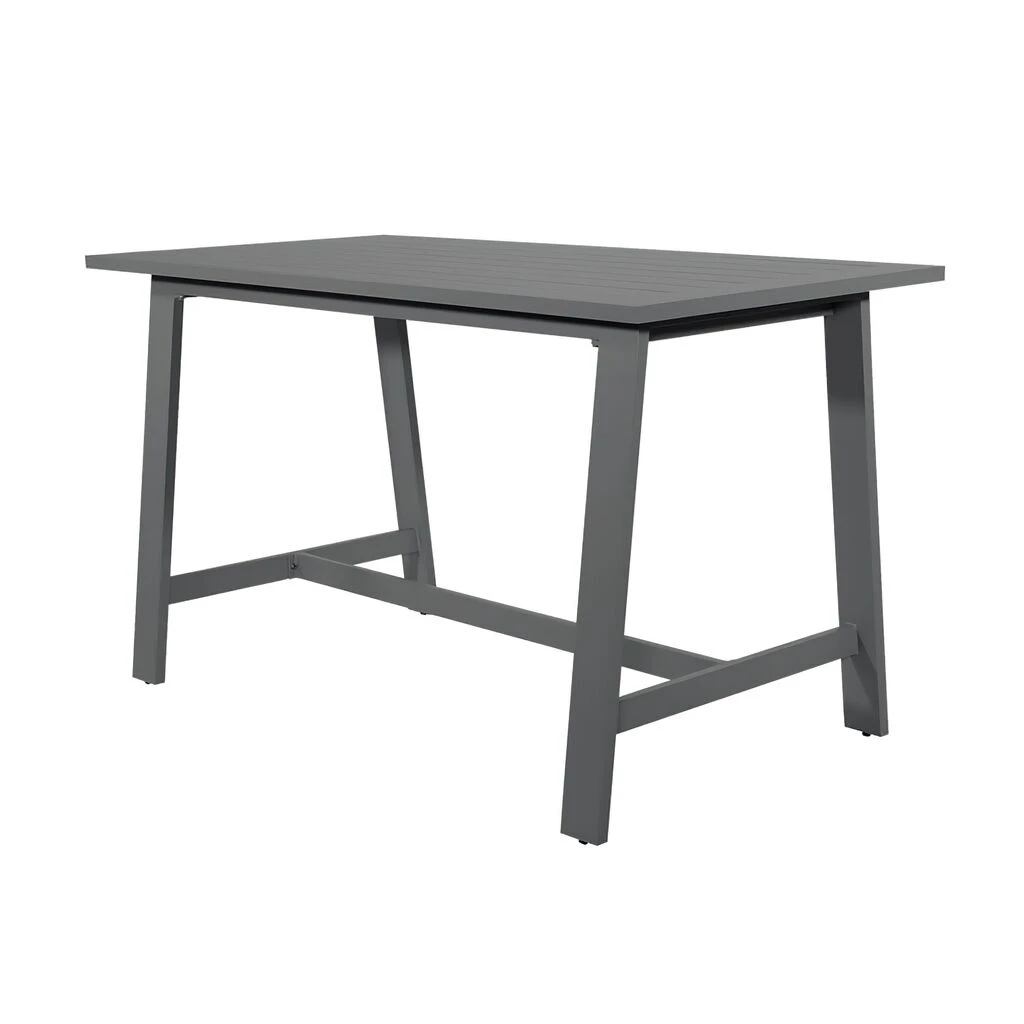 Graue 4-Sitzer Sitzgruppe Aus Aluminium - Bistroset Maggie 5 Graue 4-Sitzer Sitzgruppe Aus Aluminium - Bistroset Maggie – Bild 3