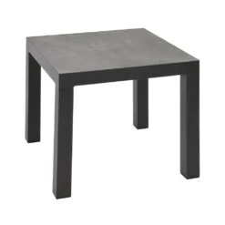 Grauer Aluminium Beistelltisch Mit Keramikplatte - Beistelltisch Rano