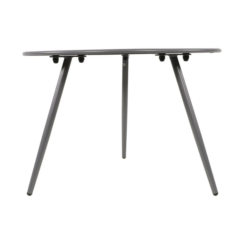 Grauer Beistelltisch Für Lounge Aus Stahl - Moderna Grau 5 Grauer Beistelltisch Für Lounge Aus Stahl - Moderna Grau – Bild 3