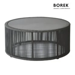 Grauer Loungetisch Mit Ardenza-Rope - Loungetisch Lagos