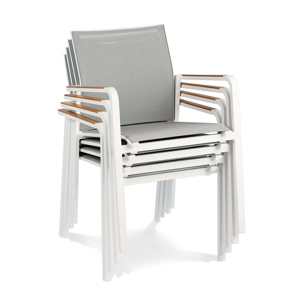 Große Alu 6er Sitzgruppe Mit Teakholzplatte In Anthrazit - Legar 5 Große Alu 6er Sitzgruppe Mit Teakholzplatte In Anthrazit - Legar – Bild 3