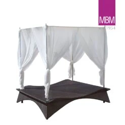 Große Doppelliege Mit Dach - MBM - Aluminium & Kunststoffgeflecht - Love Lounge Bellini -Gartentis Verkaufe grosse doppelliege mit dach mbm aluminium kunststoffgeflecht love lounge bellini3