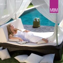 Große Doppelliege Mit Dach - MBM - Aluminium & Kunststoffgeflecht - Love Lounge Bellini -Gartentis Verkaufe grosse doppelliege mit dach mbm aluminium kunststoffgeflecht love lounge bellini4