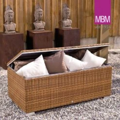 Große Kissentruhe Aus Mirotex & Aluminium Von MBM - Kissentruhe Bellini -Gartentis Verkaufe grosse kissentruhe aus mirotex aluminium von mbm kissentruhe bellini3