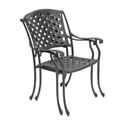 Große Landhaus Sitzgruppe Für 6 Personen Aus Aluminium Schwarz - Kings Bistroro -Gartentis Verkaufe grosse landhaus sitzgruppe fuer 6 personen aus aluminium schwarz kings bistroro4