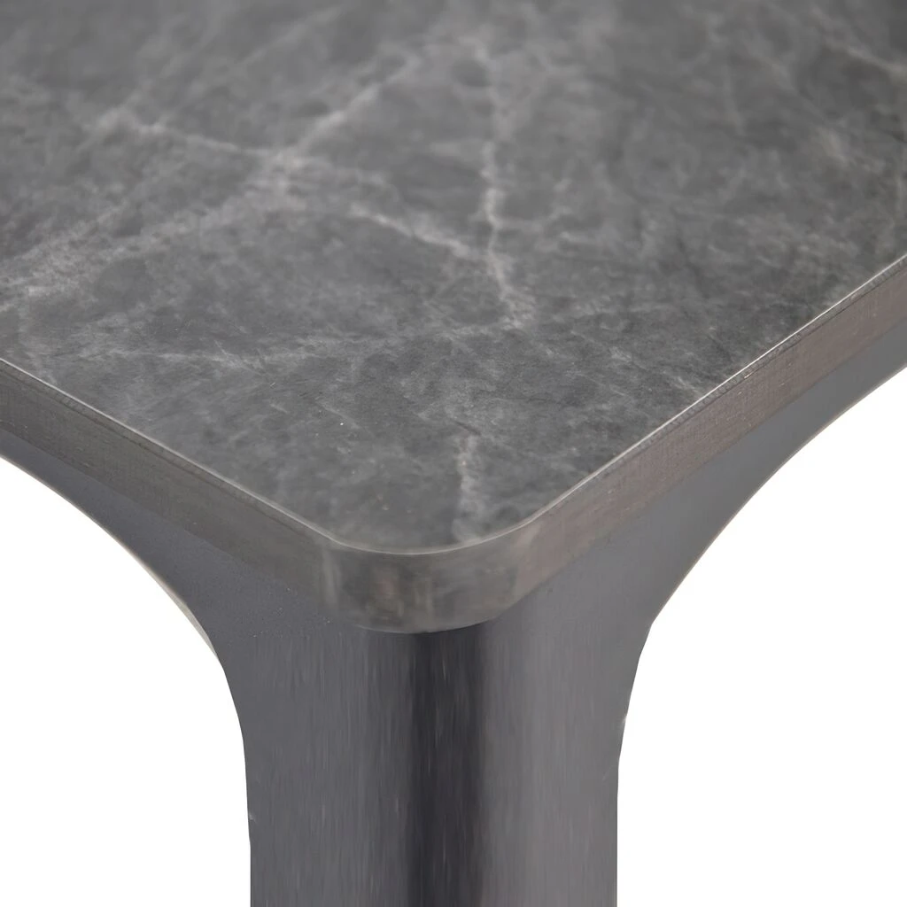 Großer Alu Esstisch Mit Granit-Look - Anthrazit - Esstisch Udino 4 Großer Alu Esstisch Mit Granit-Look - Anthrazit - Esstisch Udino – Bild 2