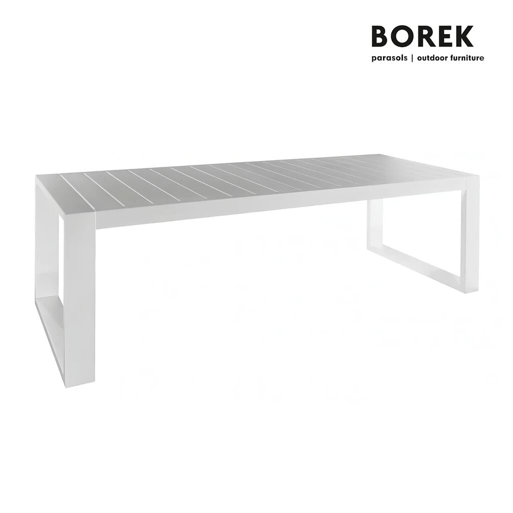 Großer Garten Esstisch Aus Aluminium - Weiß - Vitoria Esstisch 3 Großer Garten Esstisch Aus Aluminium - Weiß - Vitoria Esstisch