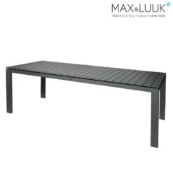 Großer Gartentisch Aus Aluminium - 220x90cm - Rechteckig - Max&Luuk - Morris Tisch