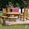 Großer Gartentisch Mit Sitzbänken Und Ritter Stühlen Aus Holz - Sitzgarnitur 1 Großer Gartentisch Mit Sitzbänken Und Ritter Stühlen Aus Holz - Sitzgarnitur -Gartentis Verkaufe grosser gartentisch mit sitzbaenken und ritter stuehlen aus holz sitzgarnitur