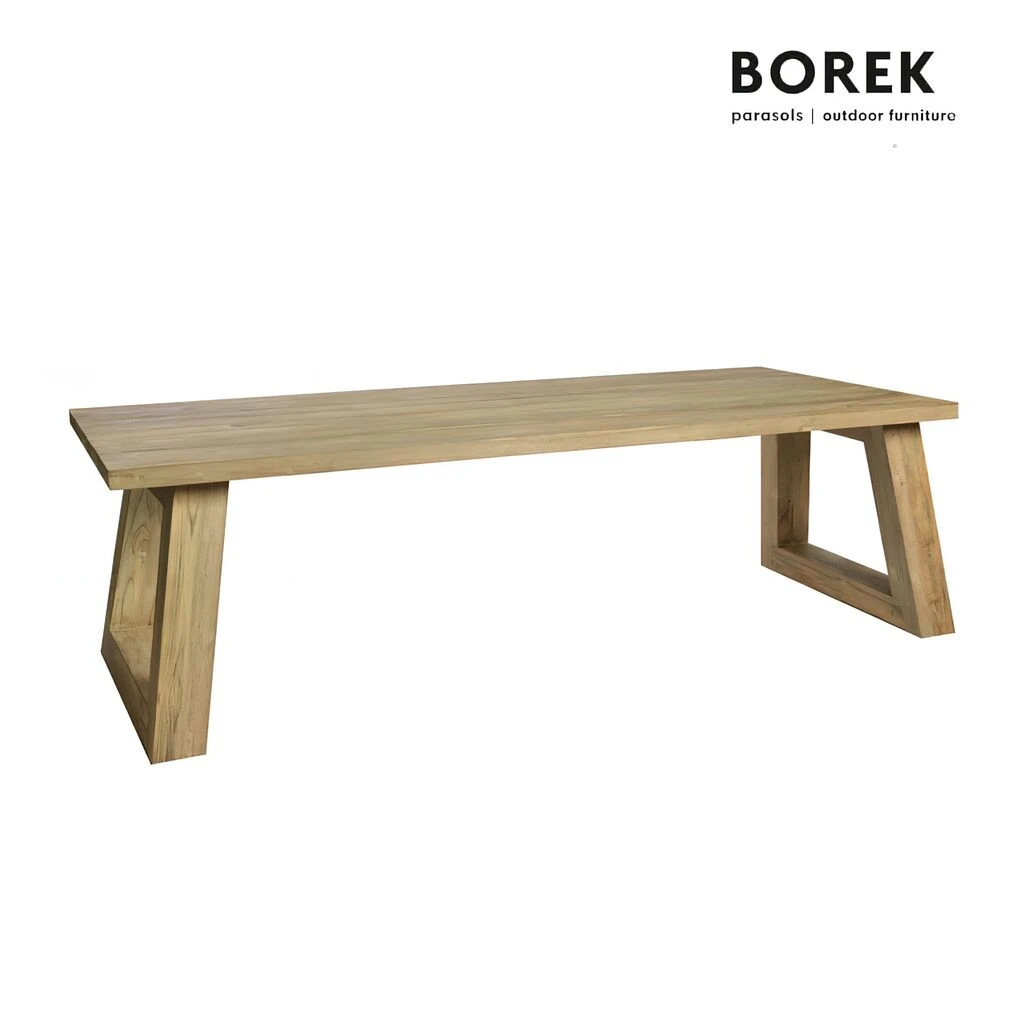 Großer Holztisch Von Borek 250cm - Eckig - Holztisch Parga 3 Großer Holztisch Von Borek 250cm - Eckig - Holztisch Parga