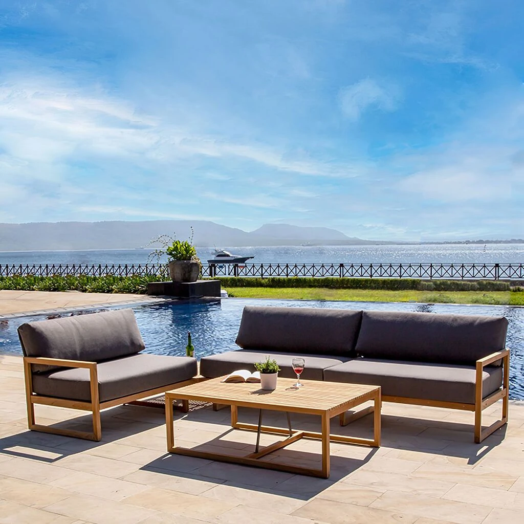 Großer Kaffeetisch Aus Teakholz Für Die Loungeecke Im Garten - Lucy Kaffeetisch 4 Großer Kaffeetisch Aus Teakholz Für Die Loungeecke Im Garten - Lucy Kaffeetisch – Bild 2