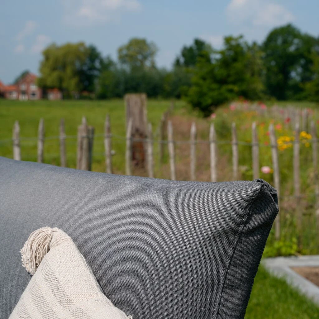 Großes Alu Gartenbett 2-teilig Mit Olefin-Auflagen Und Armlehnen - Luira 4 Großes Alu Gartenbett 2-teilig Mit Olefin-Auflagen Und Armlehnen - Luira – Bild 2