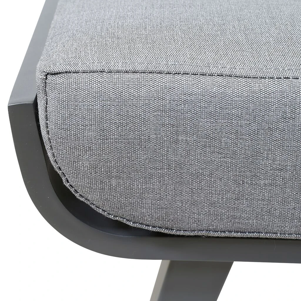 Großes Alu Gartenbett 2-teilig Mit Olefin-Auflagen Und Armlehnen - Luira 7 Großes Alu Gartenbett 2-teilig Mit Olefin-Auflagen Und Armlehnen - Luira – Bild 5