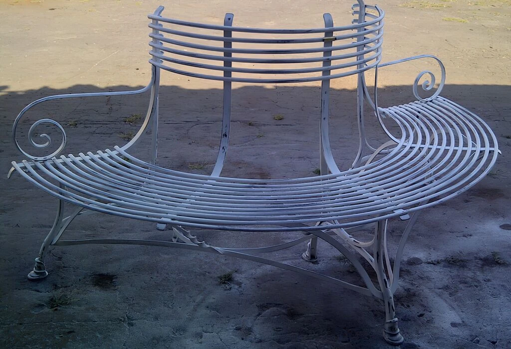 Halbrunde Bank Für Bäume Nostalgisch Antik - Egmond 7 Halbrunde Bank Für Bäume Nostalgisch Antik - Egmond – Bild 5