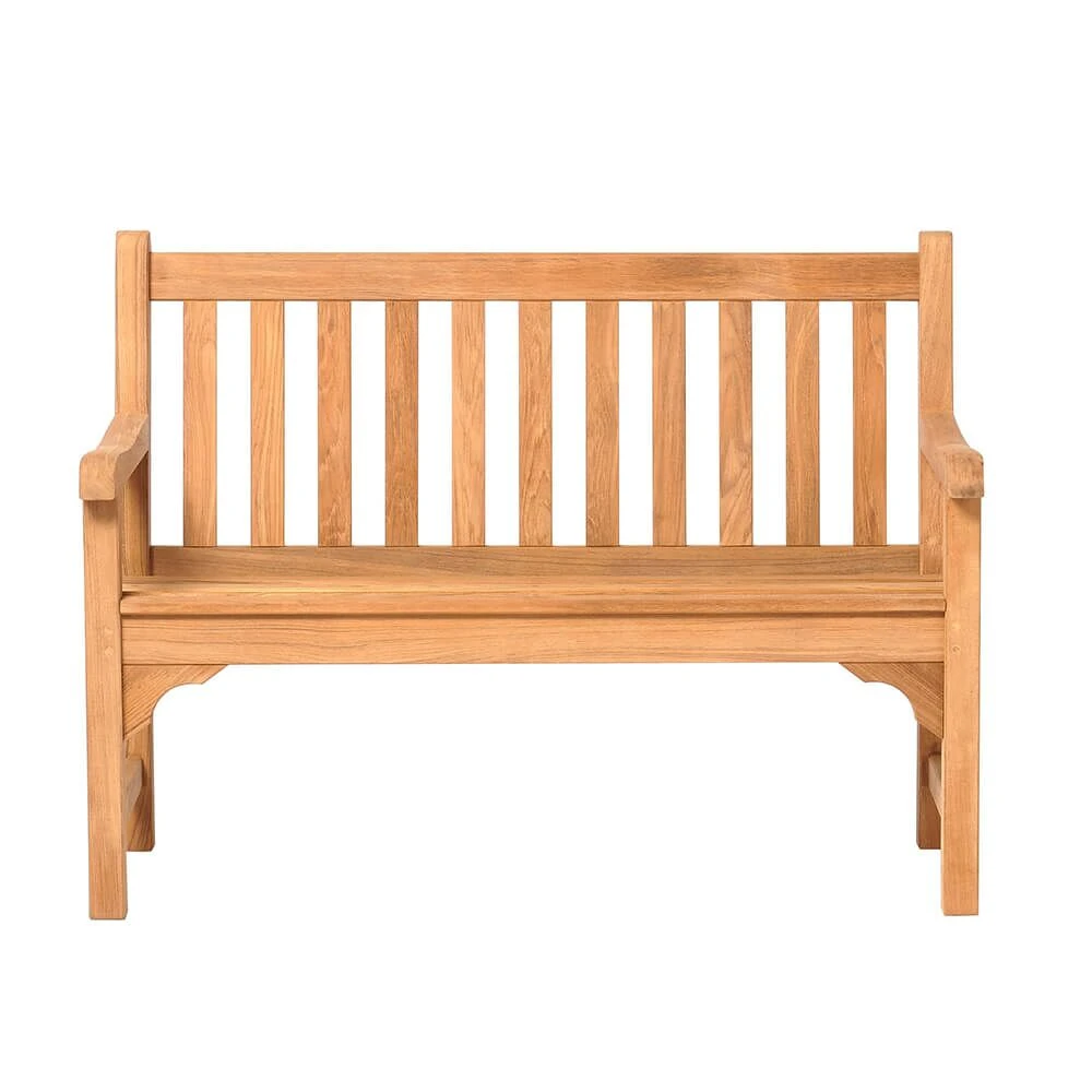 Hochwertige Gartenbank Mit Arm- & Rückenlehne Aus Teakholz - Albie Gartenbank 4 Hochwertige Gartenbank Mit Arm- & Rückenlehne Aus Teakholz - Albie Gartenbank – Bild 2