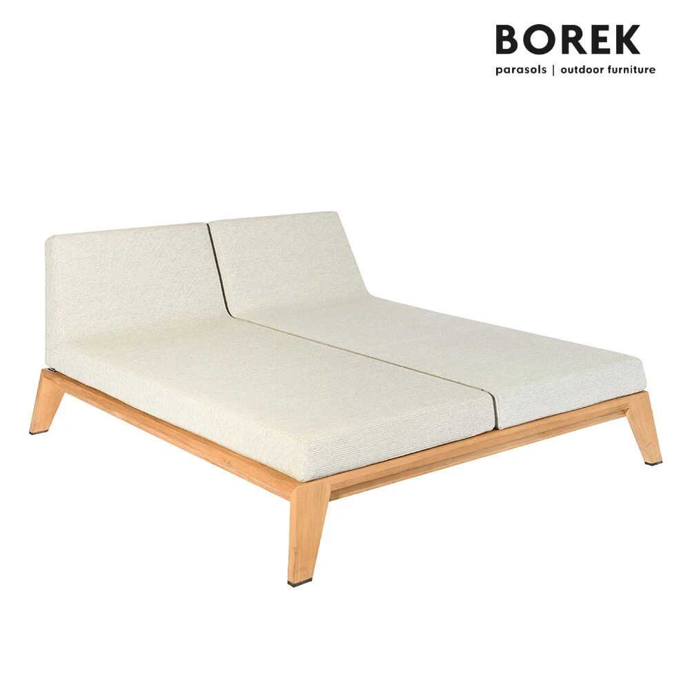 Hochwertiges Outdoor Tagesbett Von Borek Aus Teak Mit Polstern - Hybrid Tagesbett 3 Hochwertiges Outdoor Tagesbett Von Borek Aus Teak Mit Polstern - Hybrid Tagesbett