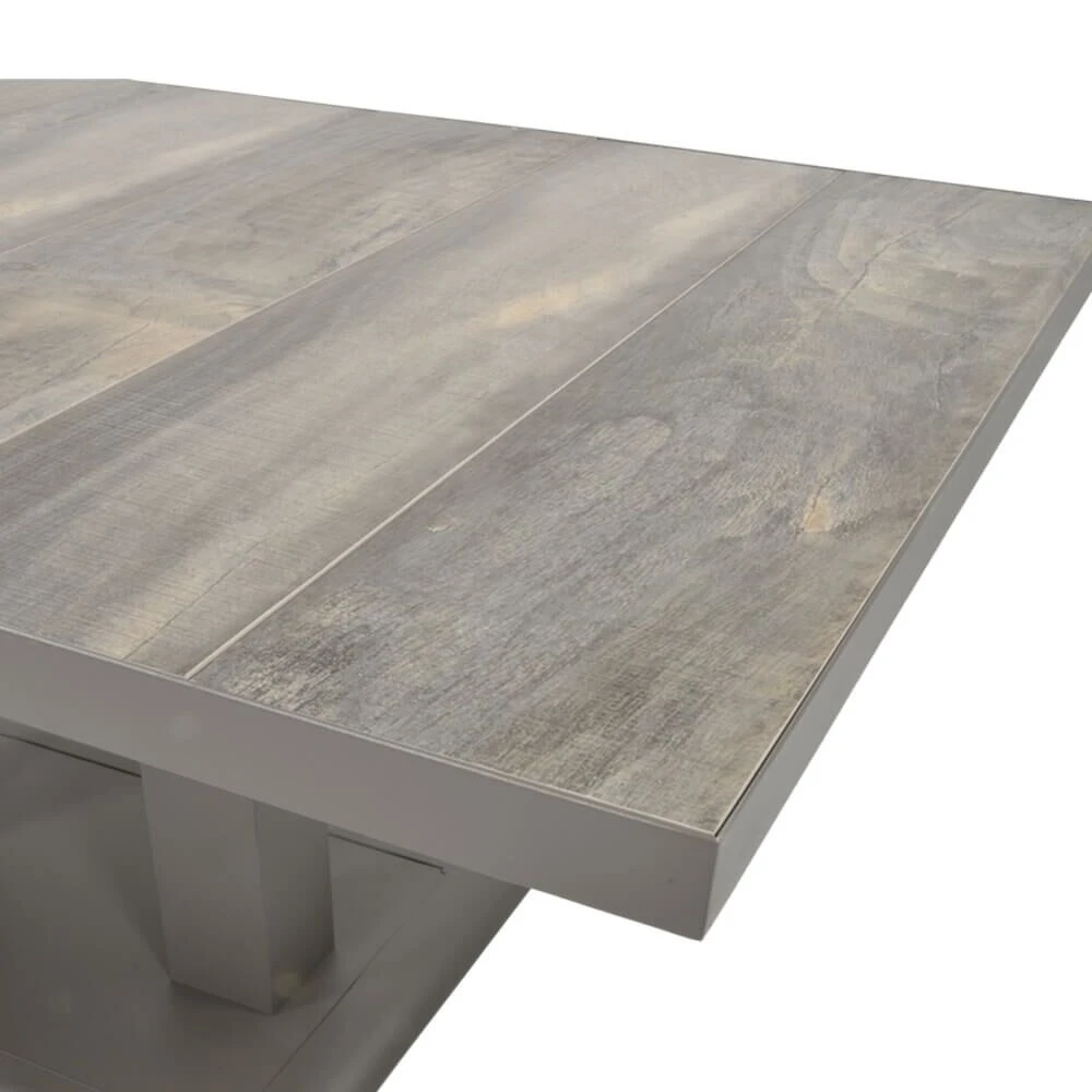 Höhenverstellbarer Alu-Keramik Gartentisch - Esstisch Flero 4 Höhenverstellbarer Alu-Keramik Gartentisch - Esstisch Flero – Bild 2