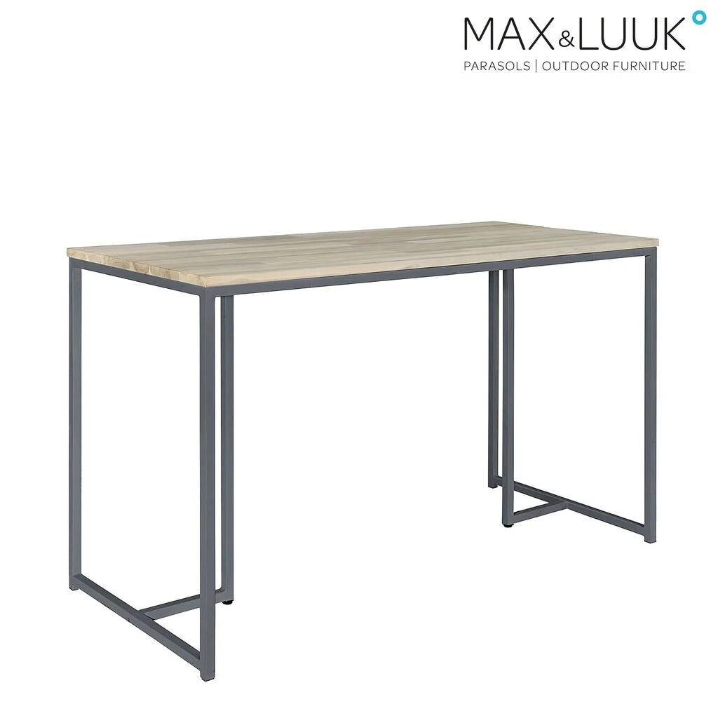 Hoher Garten Esstisch Von Max & Luuk - Aluminium Und Teakholz - Joe Tisch 3 Hoher Garten Esstisch Von Max & Luuk - Aluminium Und Teakholz - Joe Tisch