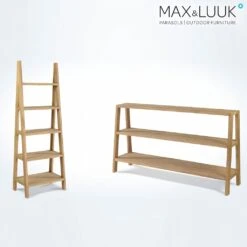 Hohes Regal Aus Teakholz Für Den Garten - Max&Luuk - Puck Regal -Gartentis Verkaufe hohes regal aus teakholz fuer den garten max luuk puck regal3
