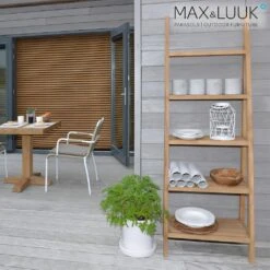 Hohes Regal Aus Teakholz Für Den Garten - Max&Luuk - Puck Regal -Gartentis Verkaufe hohes regal aus teakholz fuer den garten max luuk puck regal6