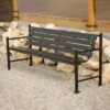 Holz Und Metall - Parkbank Im Zeitlosen Design - Evind 2 Holz Und Metall - Parkbank Im Zeitlosen Design - Evind -Gartentis Verkaufe holz und metall parkbank im zeitlosen design evind