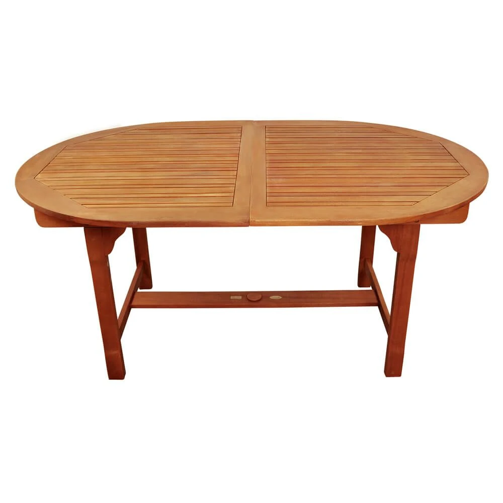 Holztisch Für Draußen - Ausziehbar Und Mit Schirmloch - Alveolatae Tisch 4 Holztisch Für Draußen - Ausziehbar Und Mit Schirmloch - Alveolatae Tisch – Bild 2