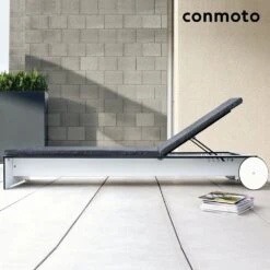 HPL Sonnenliege Mit Rollen - Verstellbare Rückenlehne - Riva Liege