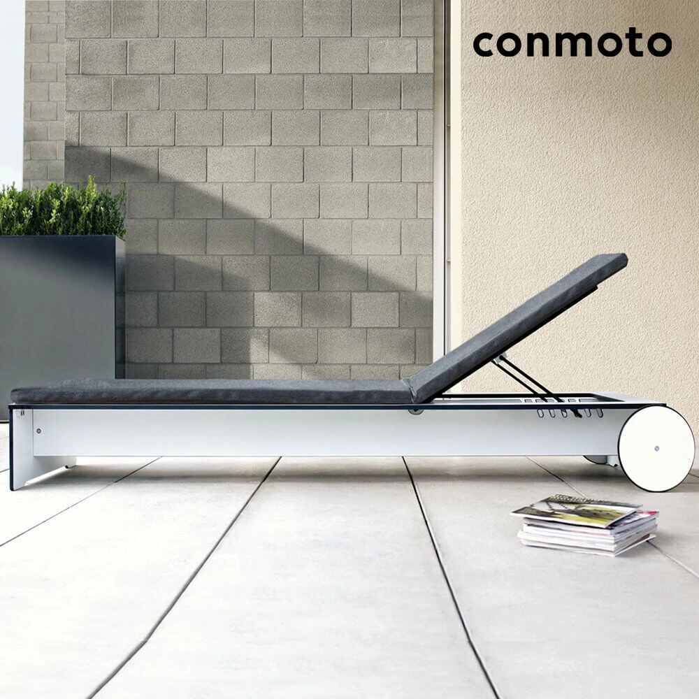 HPL Sonnenliege Mit Rollen - Verstellbare Rückenlehne - Riva Liege 3 HPL Sonnenliege Mit Rollen - Verstellbare Rückenlehne - Riva Liege