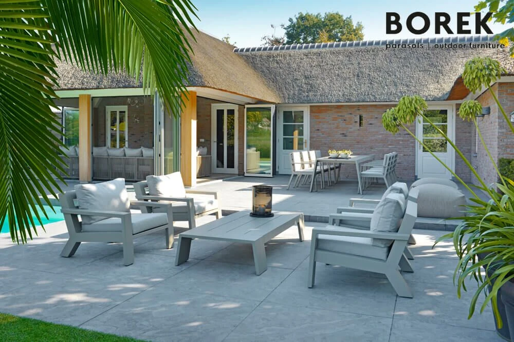 Kaffeetisch Für Den Garten - Borek - Aluminium - 32x183x91cm - Viking Couchtisch 5 Kaffeetisch Für Den Garten - Borek - Aluminium - 32x183x91cm - Viking Couchtisch – Bild 3