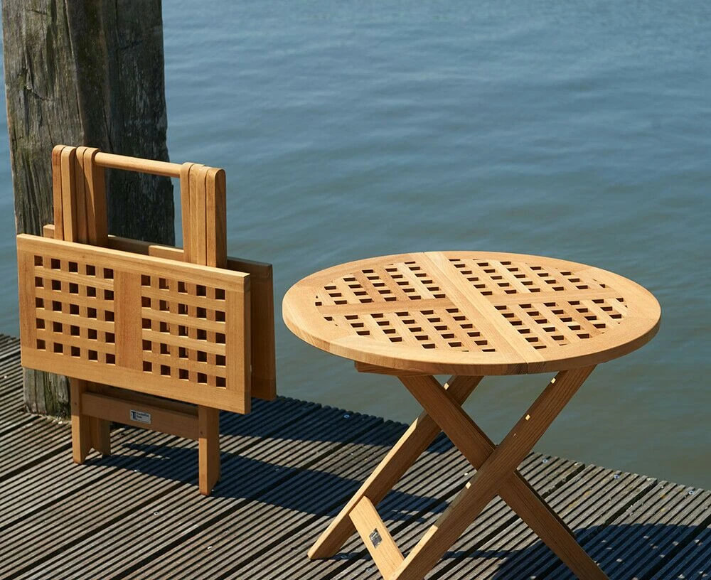 Klappbarer Garten Beistelltisch Aus Teakholz - Eckig - Toby Beistelltisch 5 Klappbarer Garten Beistelltisch Aus Teakholz - Eckig - Toby Beistelltisch – Bild 3