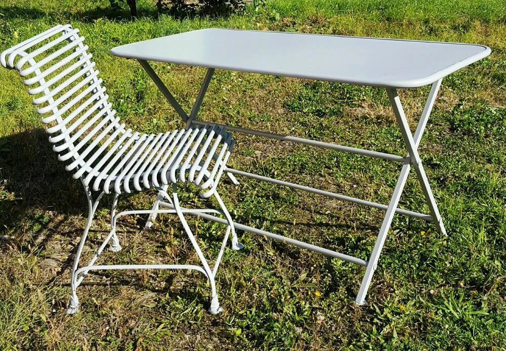 Klappbarer Gartentisch Wetterfest Aus Gusseisen - Youna 5 Klappbarer Gartentisch Wetterfest Aus Gusseisen - Youna – Bild 3