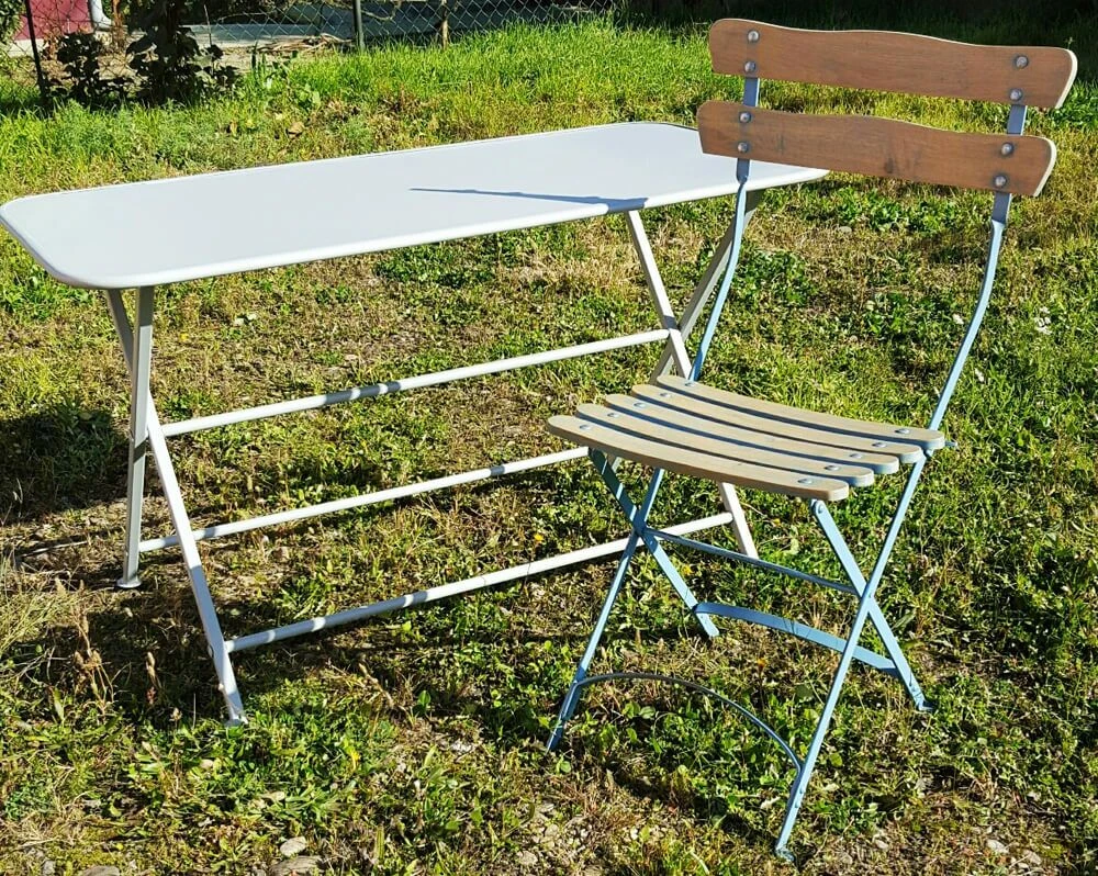 Klappbarer Gartentisch Wetterfest Aus Gusseisen - Youna 6 Klappbarer Gartentisch Wetterfest Aus Gusseisen - Youna – Bild 4