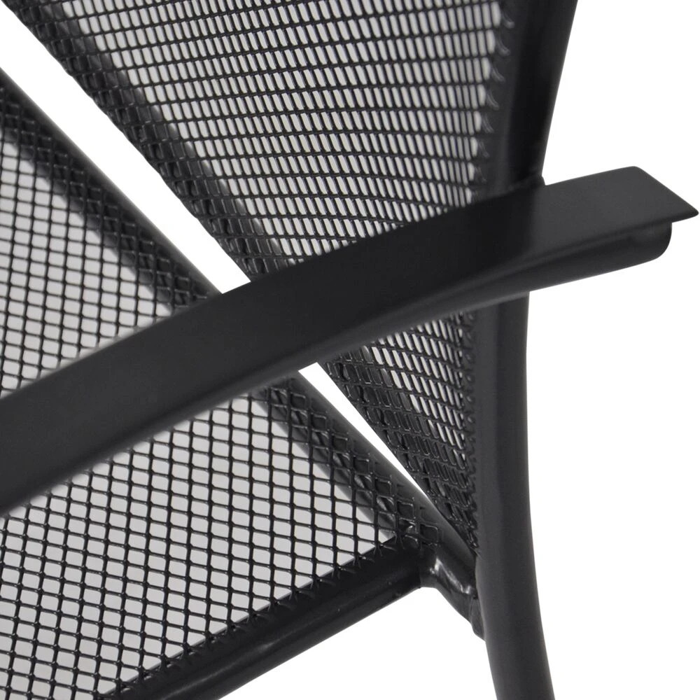 Klassische 2-Sitzer Gartenbank Aus Stahl In Anthrazit - Bank Hador 4 Klassische 2-Sitzer Gartenbank Aus Stahl In Anthrazit - Bank Hador – Bild 2