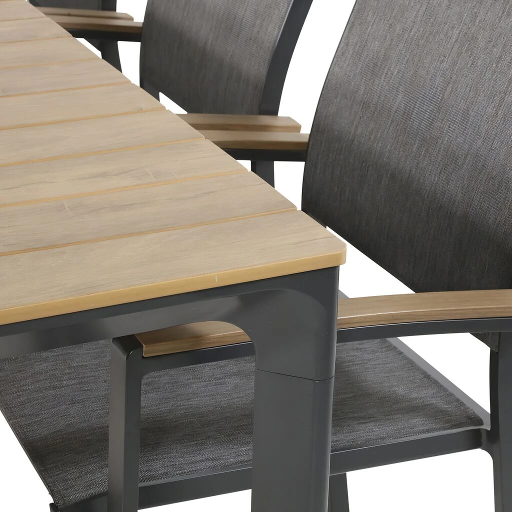 Klassische 6-Sitzer Sitzgruppe - Braun/Anthrazit - Gartengarnitur Turin 4 Klassische 6-Sitzer Sitzgruppe - Braun/Anthrazit - Gartengarnitur Turin – Bild 2