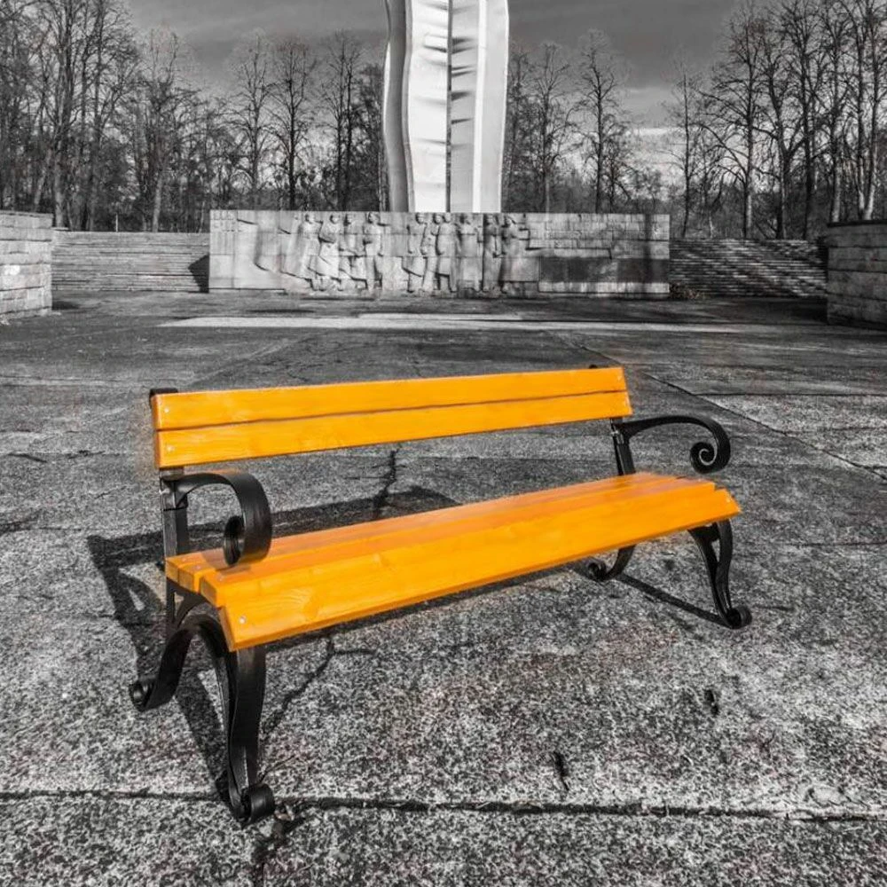 Klassische Holz Und Gusseisen Bank Mit Armlehne Für Den Garten - Elice 3 Klassische Holz Und Gusseisen Bank Mit Armlehne Für Den Garten - Elice