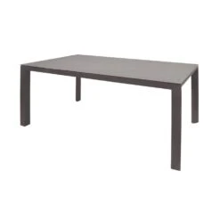 Klassischer Aluminium Esstisch Mit Glaskeramikplatte - Azzoso