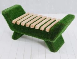 Kleine Gartenbank - Holz, GFK & Kunstrasen - Topiary - Fenke 14 Kleine Gartenbank - Holz, GFK & Kunstrasen - Topiary - Fenke -Gartentis Verkaufe kleine gartenbank holz gfk kunstrasen topiary fenke5