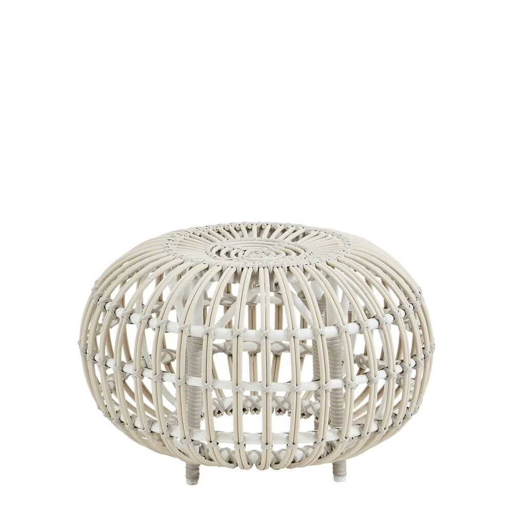 Kugeliger Beistelltisch Aus Alu Rattan In Verschiedenen Farben - Beistelltisch Vinni 3 Kugeliger Beistelltisch Aus Alu Rattan In Verschiedenen Farben - Beistelltisch Vinni