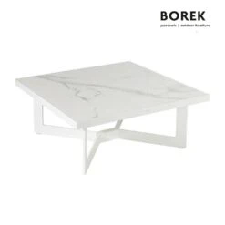 Loungetisch 81cm - Weiß - Quadratisch Von Borek - Loungetisch Arta