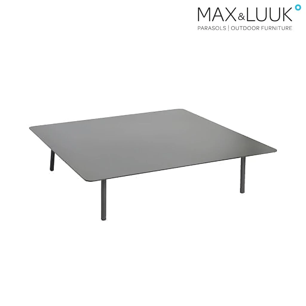 Loungetisch Quadratisch Aus Alu - Schwarz - Loungetisch Kick 3 Loungetisch Quadratisch Aus Alu - Schwarz - Loungetisch Kick