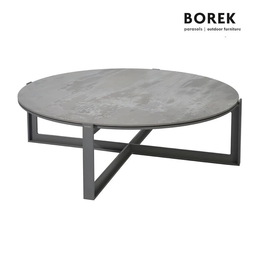 Loungetisch Rund 123cm Mit Alu & Dekton - Faro Gartentisch 3 Loungetisch Rund 123cm Mit Alu & Dekton - Faro Gartentisch